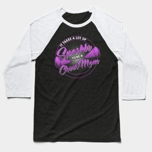 Cheer Mom Cheerleader Cheerleading Mother Gift Baseball T-Shirt